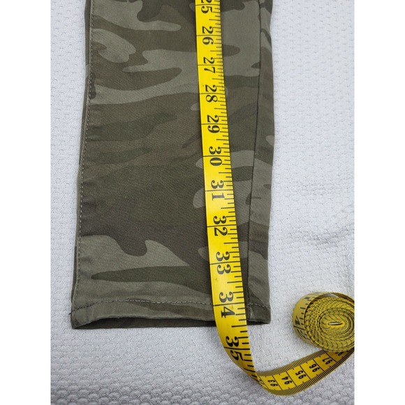 Levi's 711 Skinny Jeans Women 28 Green Camo White Tab Skinny Ankle Utility‎ - Picture 4 of 10